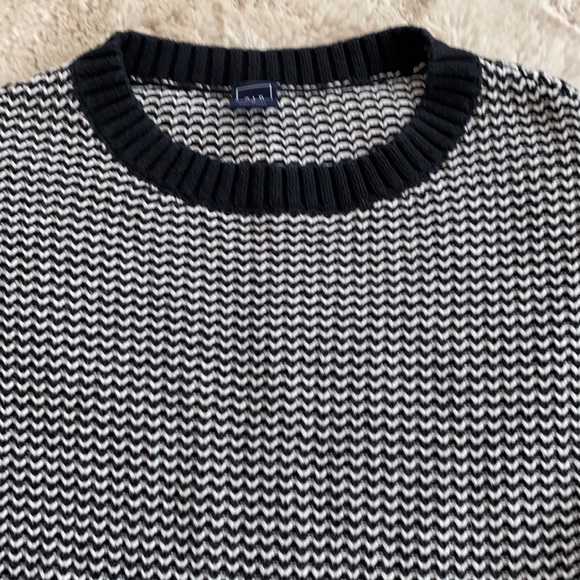 GAP Side Zip Tunic Sweater Off White in Black - Medium - Picture 8 of 14